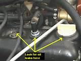 images of Engine Leaks Oil